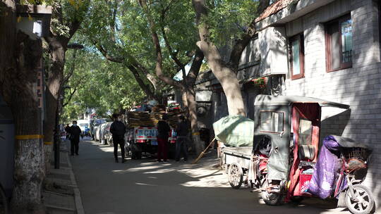 北京胡同秋天秋色秋景秋季