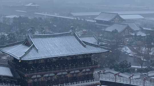 隋唐洛阳城九洲池雪景