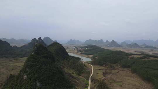 广西柳州塞隆妙景屯农村航拍