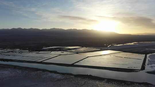 青海海西茶卡盐湖航拍4k视频