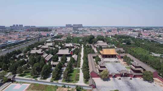 河南周口太昊伏羲陵文化旅游区航拍5A景区