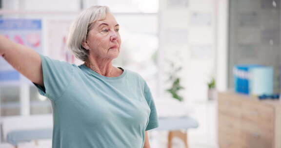 老年妇女，伸展和物理治疗与老年人护理，健