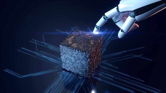 人机互联 AI智能机器人 智慧科技感开场