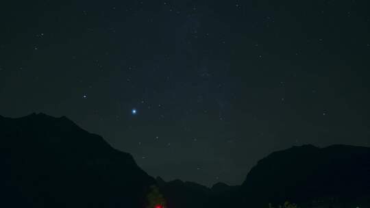 星星，延时，夜空，星光