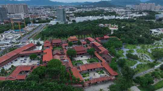 漳州南山禅寺航拍闽南寺庙古厝古建筑