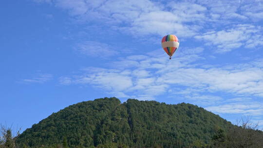 腾冲火山公园热气球视频素材模板下载