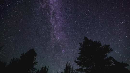 银河星空风光延时4K