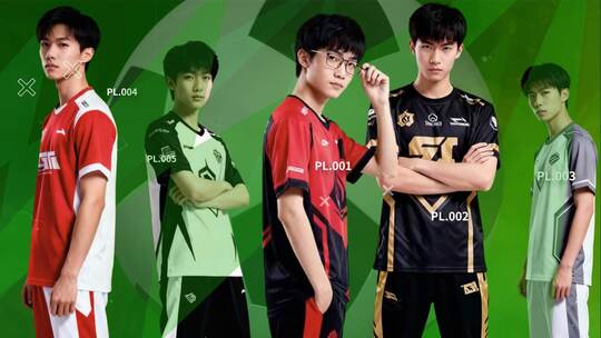 绿色人物介绍游戏电竞综艺栏目体育酷炫出场