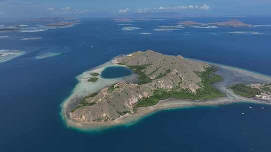 HDR印尼东努沙登加拉印度洋群岛风光航拍视频素材模板下载