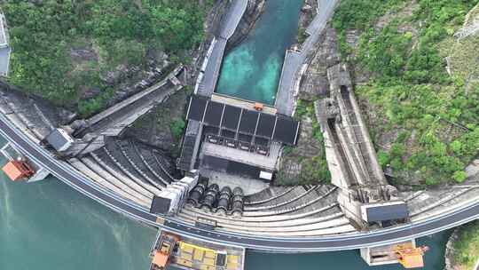 湖南省郴州市东江湖大坝风景 东江水电站