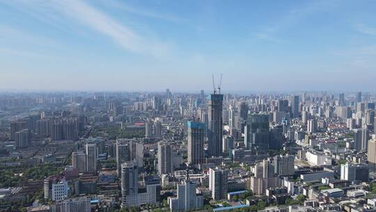 航拍贵州贵阳城市全景