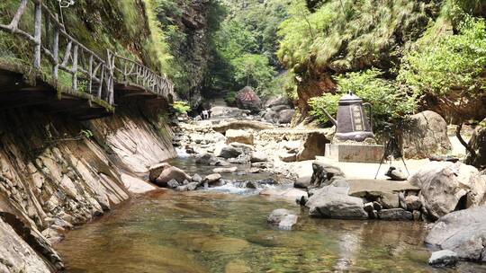 杭州太湖源景区自然风景，小河