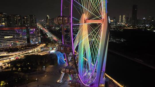 深圳欢乐港湾摩天轮夜景