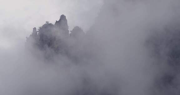 雨后太行山峡谷云雾蒸腾03【套组延时】