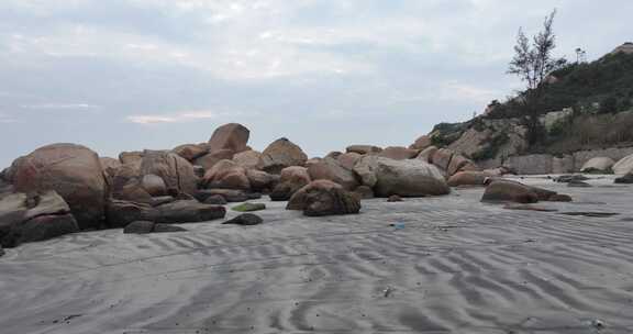 台山市浪琴湾海滩航拍