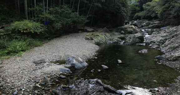 森林山涧山泉水溪流 浙东小九寨