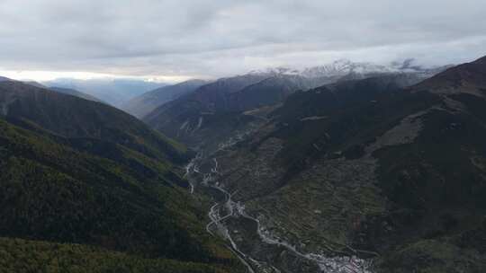 四川川西甘孜四姑娘山、猫鼻梁、四姑娘山镇