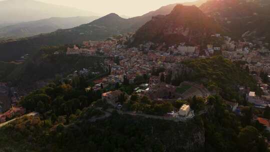 Taormina，西西里岛，意大利，城镇