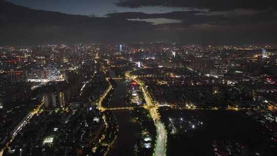 福州绕城高速夜景航拍