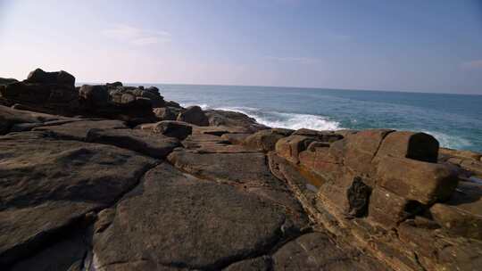 海，波浪，碰撞，岩石