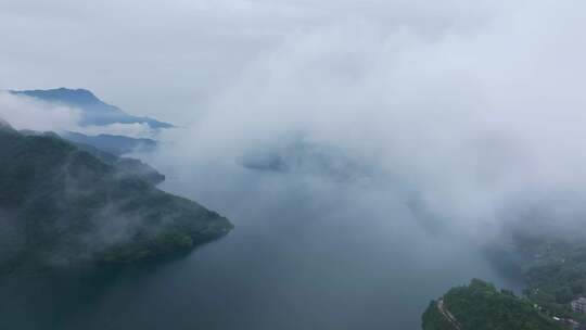 凉山马湖国家地质公园 云海 马湖风景区