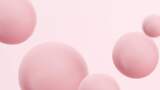 粉红色简约球抽象图案背景高清在线视频素材下载