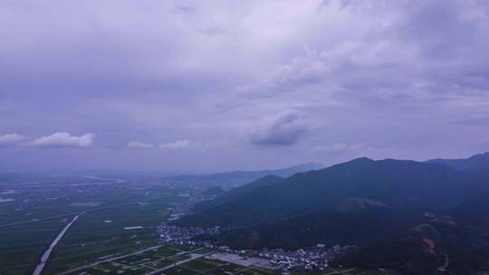 浙江瑞安曹村镇农村延时风光