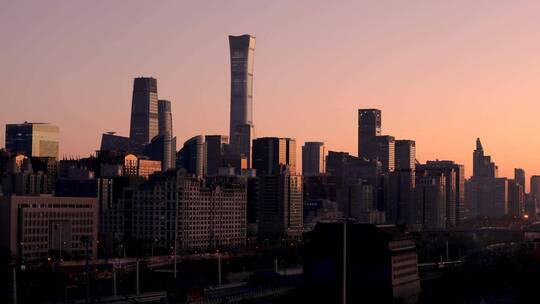 北京中国尊大楼延时摄影