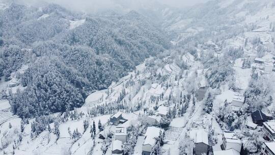 航拍山村风景