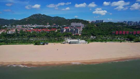 厦门航拍环岛路海边风景