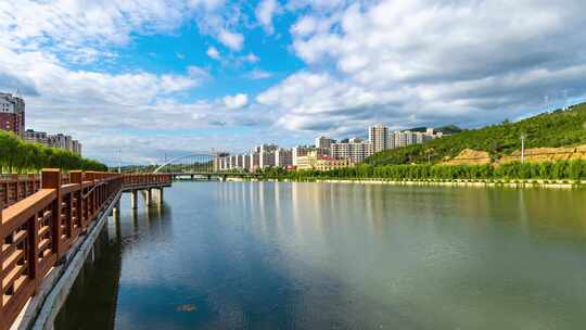 承德丰宁潮河 河道绿化 丰宁风景