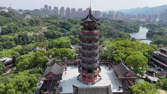 重庆华岩旅游风景区华岩寺航拍