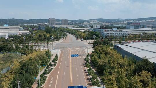 空旷城市视频昆明高新区新冠疫情空旷街道