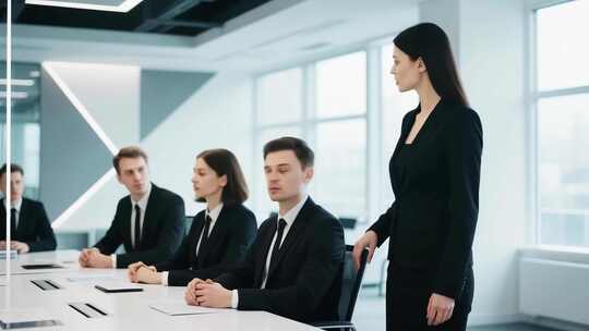 商务会议中的签字仪式