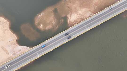 G306国道绥中段王宝河大桥航拍无调色