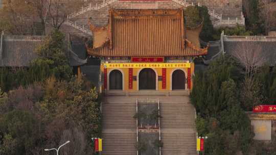 古建筑寺庙全景展示