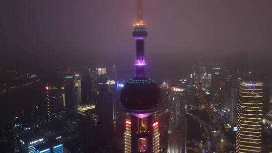 上海东方明珠航拍-4K原素材