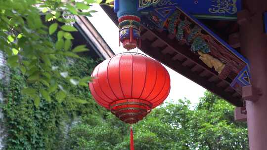 贵州古风建筑红灯笼