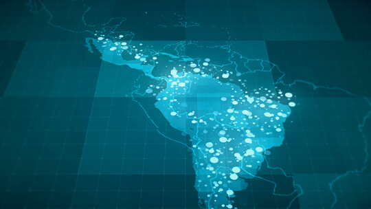 全球化拉美地图4K