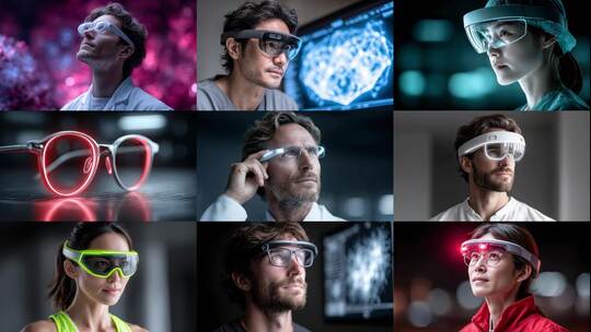 智能眼镜引领未来智慧生活高清在线视频素材下载