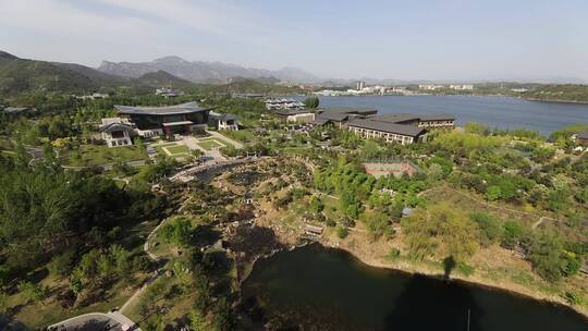 北京雁栖湖夏季风光常规视频