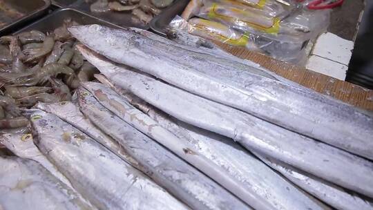 【镜头合集】商贩卖海鲜带鱼大虾
