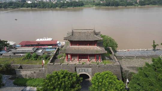 航拍 江西 江南 宋城 建春门 古建筑