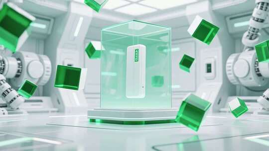 科技感3D渲染产品展示场景
