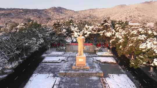 长沙岳麓山岳麓书院航拍