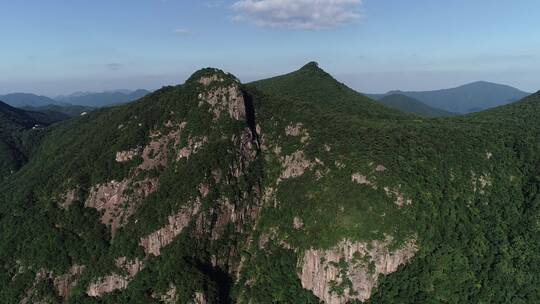 悬崖 日出 山顶 群山 航拍 云海 雾