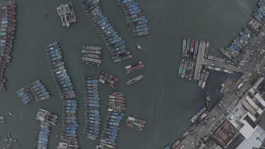 海陵岛渔港闸坡视频素材模板下载
