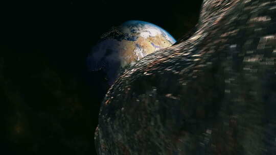 小行星飞向地球