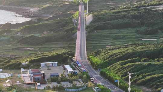 平潭海岛清晨日出航拍