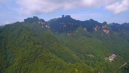 航拍张家界国家森林公园武陵源阿凡达山